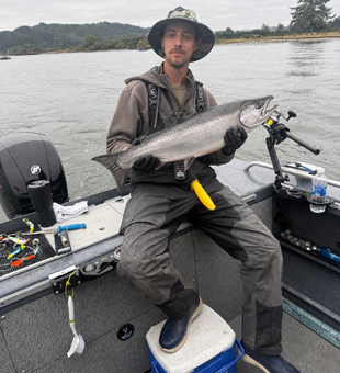 Beautiful Coho salmon from Winchester Bay waters!