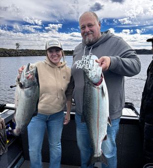 Massive Winchester Bay Chinook salmon making memories!