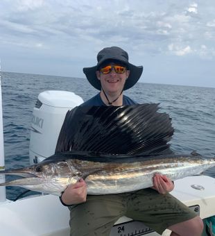 Beautiful Atlantic sailfish caught off New Smyrna Beach!