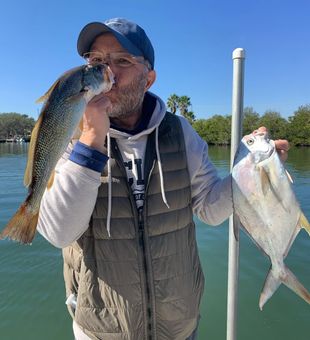 Lively pompano and snapper catch!