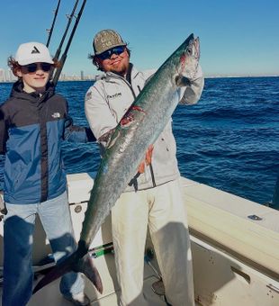 King mackerel action in Miami waters!