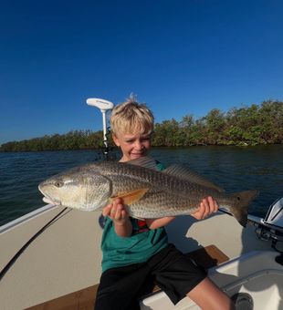 Proud Red | redfish, inshore, Florida, youth
