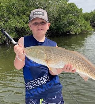 Live Bait Casting For Bull Redfish, Fl