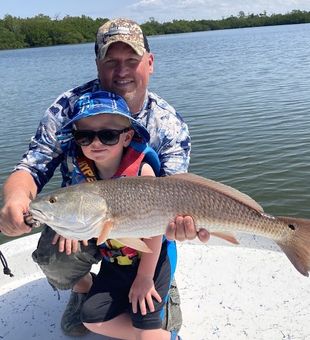 Catching Redfish hooked From Pine Island, Fl