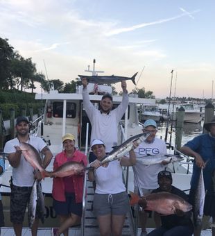 King mackerel ruling the offshore waters.