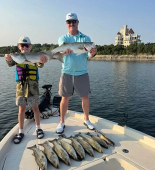 Stripers reeled in - Cleburne, TX.