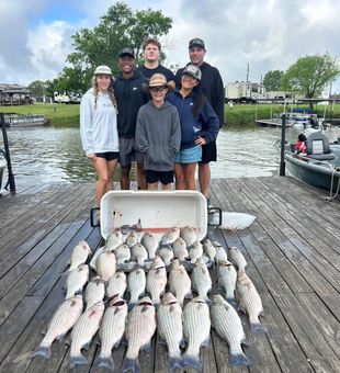 That's a lot of stripers for dinner later 