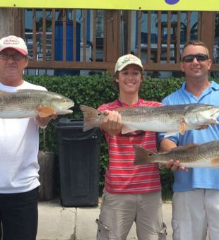 Redfish hooked in the Laguna Madre