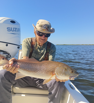 Nice redfish using jigging and trolling techniques at Bayport Park!