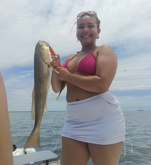 Beautiful Weeki Wachee redfish makes for an awesome catch!