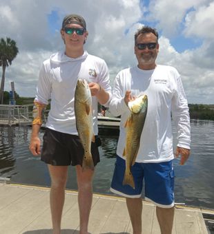 Double redfish success in Weeki Wachee!