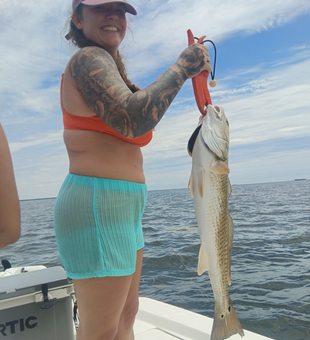 Beautiful Weeki Wachee redfish caught on the water!