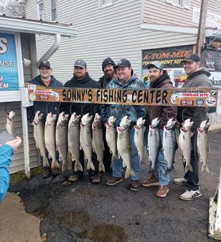 Pulaski NY lake trout and coho salmon fishing success!