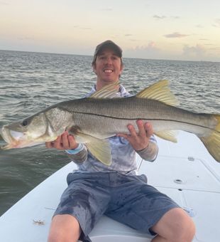 Clear water, strong fish here