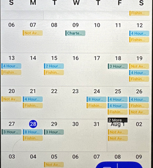 July calendar loaded with exciting fishing adventures in Key Largo! Jigging and trolling trips scheduled.