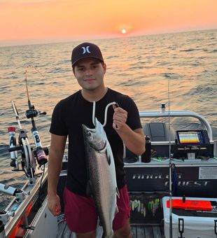 Salmon & Sunset! - Whitehall, MI.