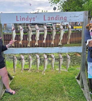 Hooked up and smiling on Lake Michigan