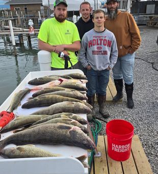 Outstanding walleye action in Whitehall MI!