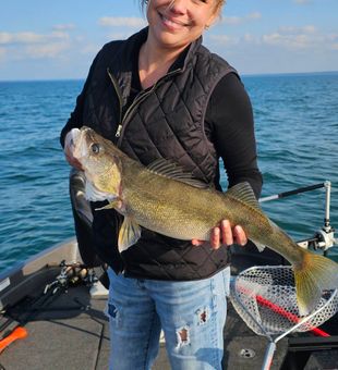 Walleye fishing on Lake Erie near Vermilion, Ohio where every cast brings the chance for a trophy fish.