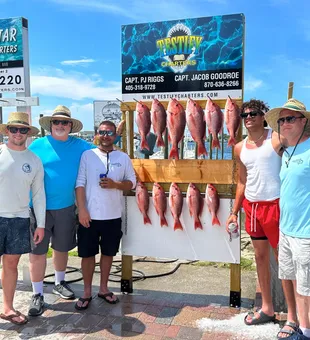 Red snapper reels of the day in Destin. FL