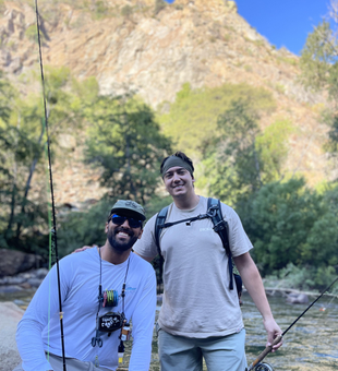 Perfect clear skies for a day of fly fishing adventure!