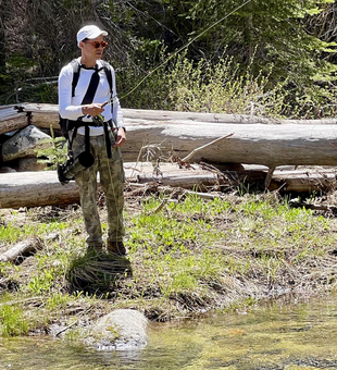 Fly fishing in the sunshine - a perfect day on the water!