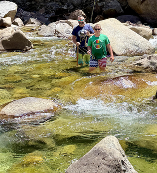Fly fishing the productive waters of Kings River.