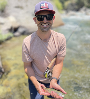 Fly fishing success: Rainbow Trout landed in beautiful Hume, CA!