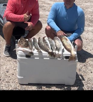 Action-packed day on the water – Redfish, Speckled Trout, and Flounder success!