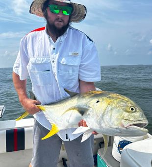 Fishing in Galveston—crevalle fish!