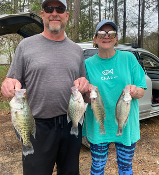 Fresh Coosa River crappie making for great fishing success!