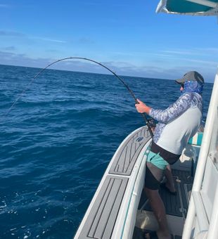 Hooked up offshore in New Smyrna Beach!