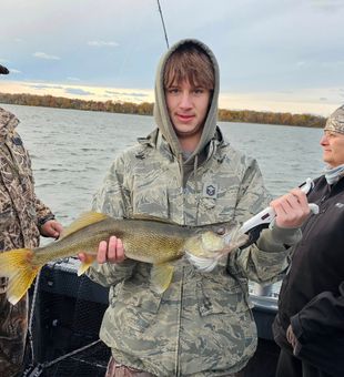 Nice Erie PA walleye brought to the boat!