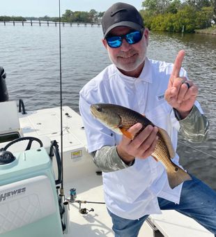 Nice Palmetto redfish making the day complete!
