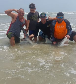 Epic shark fishing battles