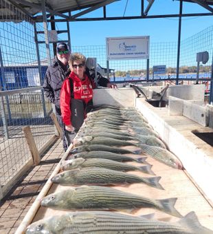 Stripers limit - couples fishing charter