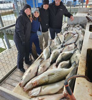 Big Stripers caught and kept in Lake Texoma