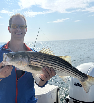 Striped Bass action awaits in the clear waters off Barnstable!