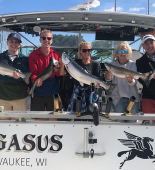 Salmon Fishing in Lake Michigan Wisconsin