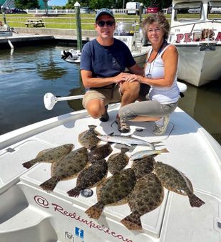 Fishing Charters Oak Island Flounder Catch!