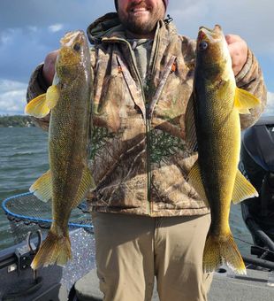 Double walleye success at Breezy Point MN!