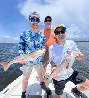 Double redfish success in Steinhatchee Florida waters!