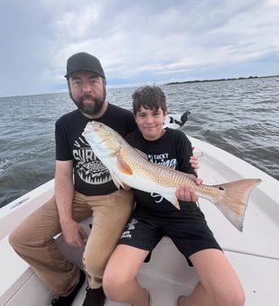 Beautiful Steinhatchee redfish making memories on the water!