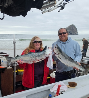 Fresh Oregon Coast Coho Salmon ready for the cooler!