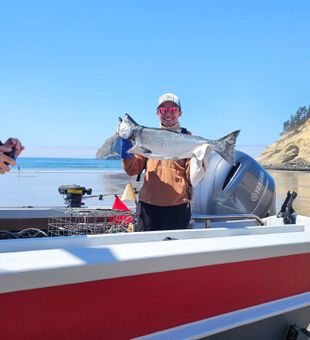 Pacific City Chinook salmon success on the beach!