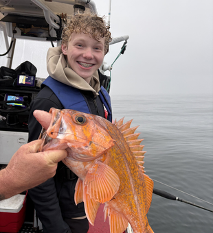 Nice vermilion rockfish from Pacific City waters today!