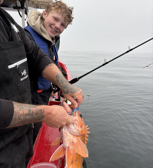 Nice Vermilion Rockfish on the adventure today! The exciting bite made for the best fishing.