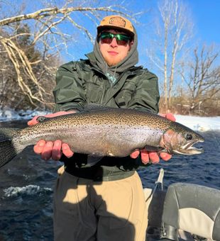 Bright skies and big steelhead! ☀️🎣