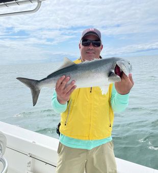 Big blues off the Jersey shoreline
