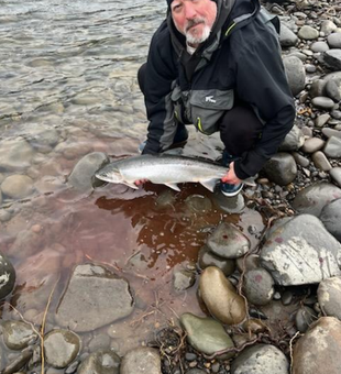 Group success during a guided fishing trip in Oregon
